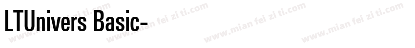 LTUnivers Basic字体转换
